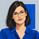 Ilustračný redakčný portrét: Nina Balážová