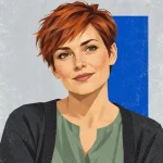 Ilustračný redakčný portrét: Petra Kováčová